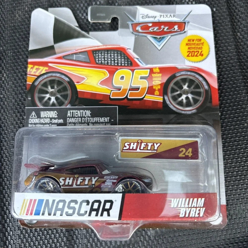 DISNEY PIXAR CARS NASCAR SERIES WILLIAM BYREV SHIFTY DRUG METAL 2024